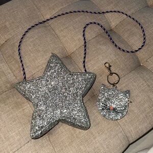 Crewcuts star sparkle crossbody purse and coin pouch J Crew